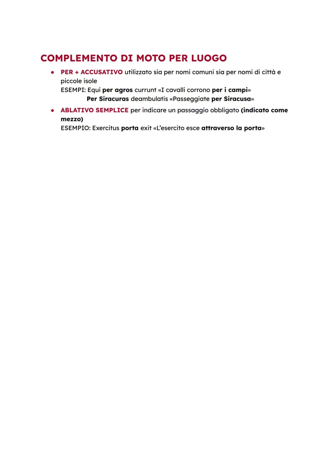 # LATINO

# COMPLEMENTO DI
# STATO IN LUOGO

Il complemento di stato in luogo, in latino, è espresso in tre modi:

- -IN + ABLATIVO, general