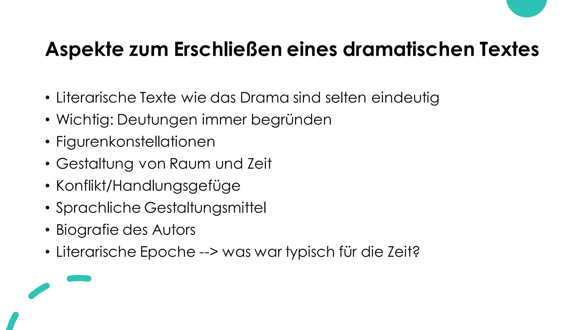 Was ist ein
Drama? - altgriechischen Wort "Dráma" = Handlung
- Grundsätzlich darauf ausgerichtet auf einer Bühne präsentiert zu
werden
- Reg