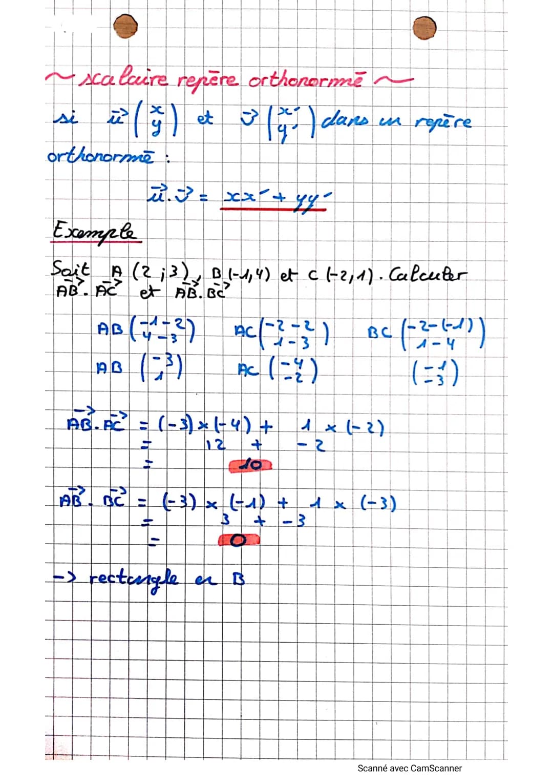 produit
scalaire

~ scalaire de 2 vecteurs ~
$
\vec{u}.\vec{v} = ||\vec{u}|| \times ||\vec{v}|| \times cos(\vec{u},\vec{v})
$

Cas particuli
