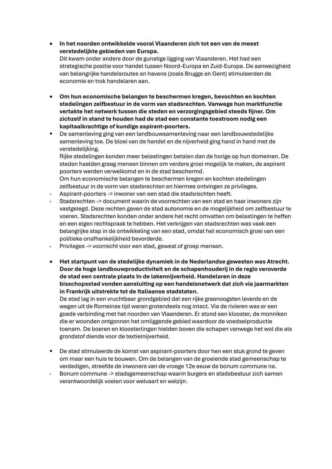 Uitleg hoe zit de samenvatting in elkaar:

- Streepjes betekenen begrippen bijvoorbeeld ->
- Ambachtslieden -> personen die in de nijverheid