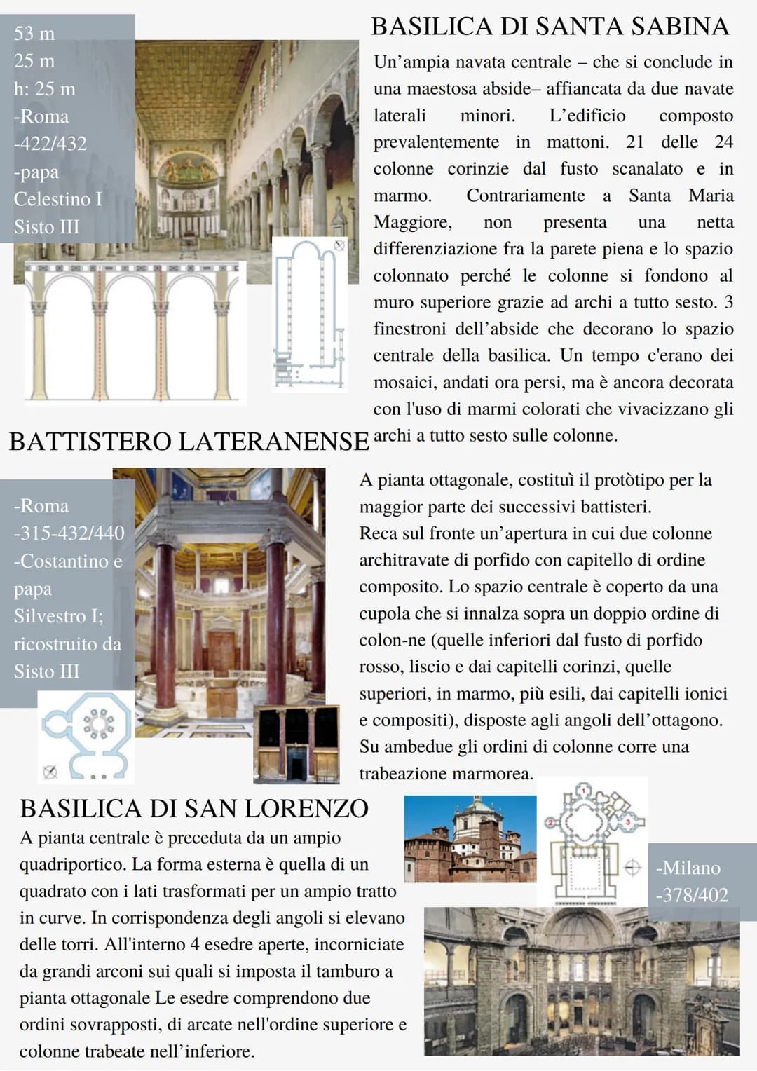 # STORIA DELL'ARTE
ISABELLA CAMARDA
# PALEOCRISTIANA

-misure:
colossali;
65 m
119 m
h: 37 m
-Vaticano
-324/329
-Costantino

# BASILICA DI S