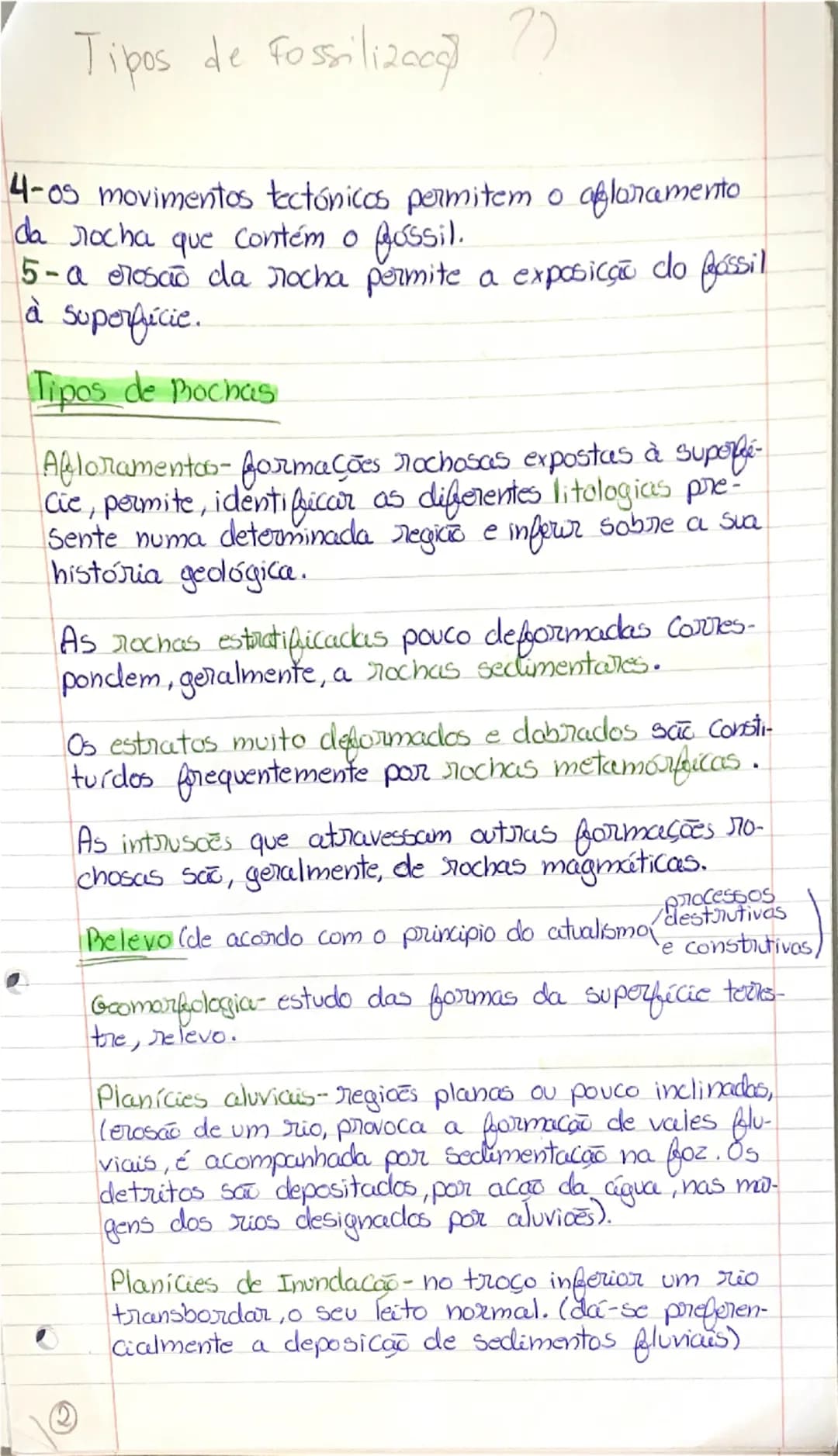 ### Brincipios de raciocinio geológico

Catastrofismo-defende que as alterações geológi-
Cas resultam de fenómoncs catastróficos (rápidos
e 