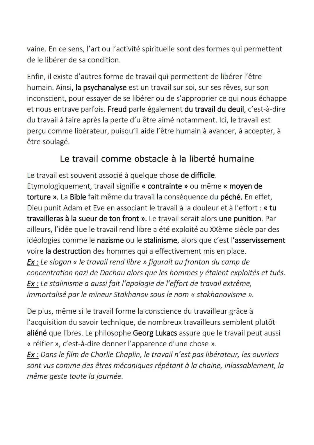 Le travail

1) Définition du travail

Dans la plupart des sociétés humaines actuelles, le travail est une nécessité
pour beaucoup d'êtres hu