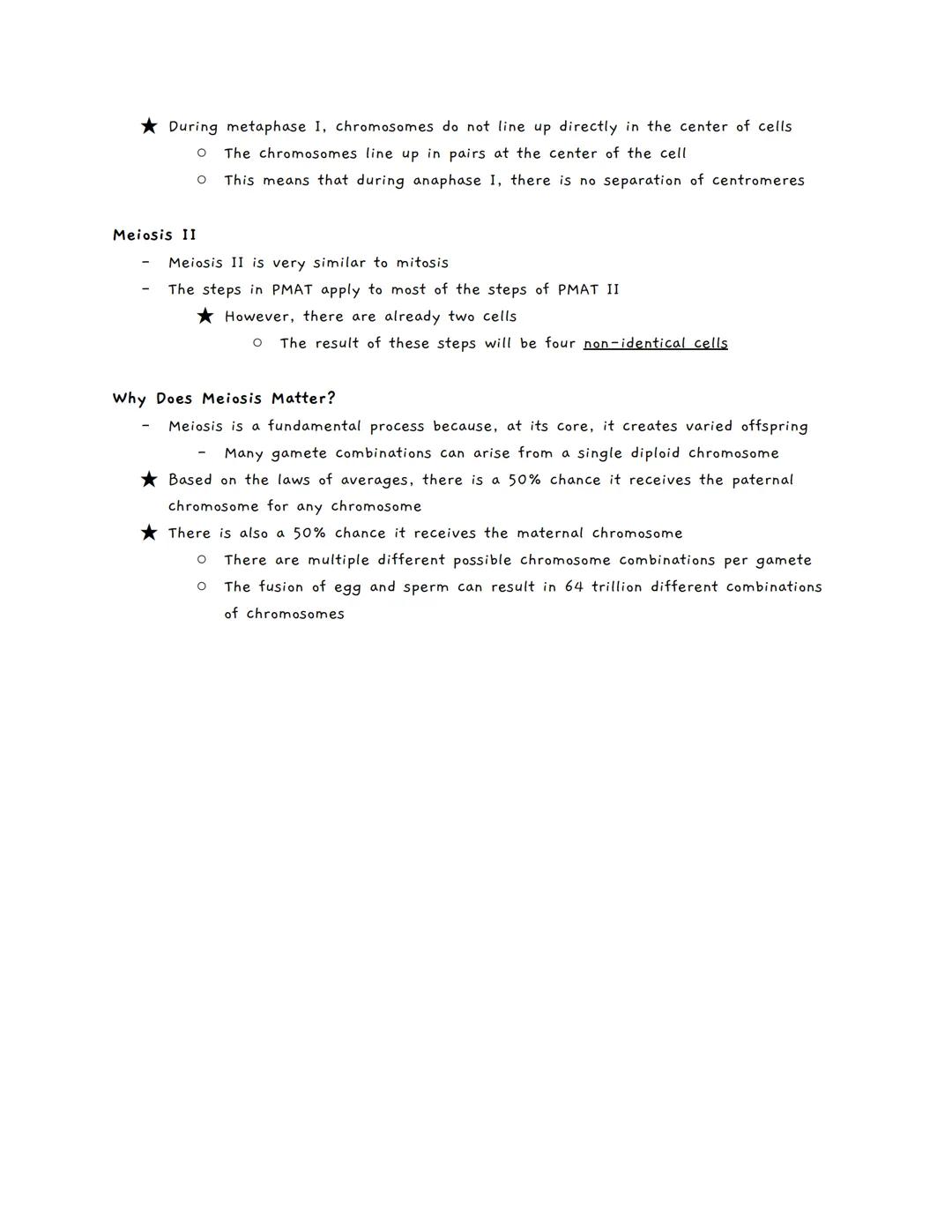 Meiosis

Chromosomes
- The human body has 23 pairs of chromosomes.

★Cells that have 46 chromosomes are called
somatic cells

O In these cel