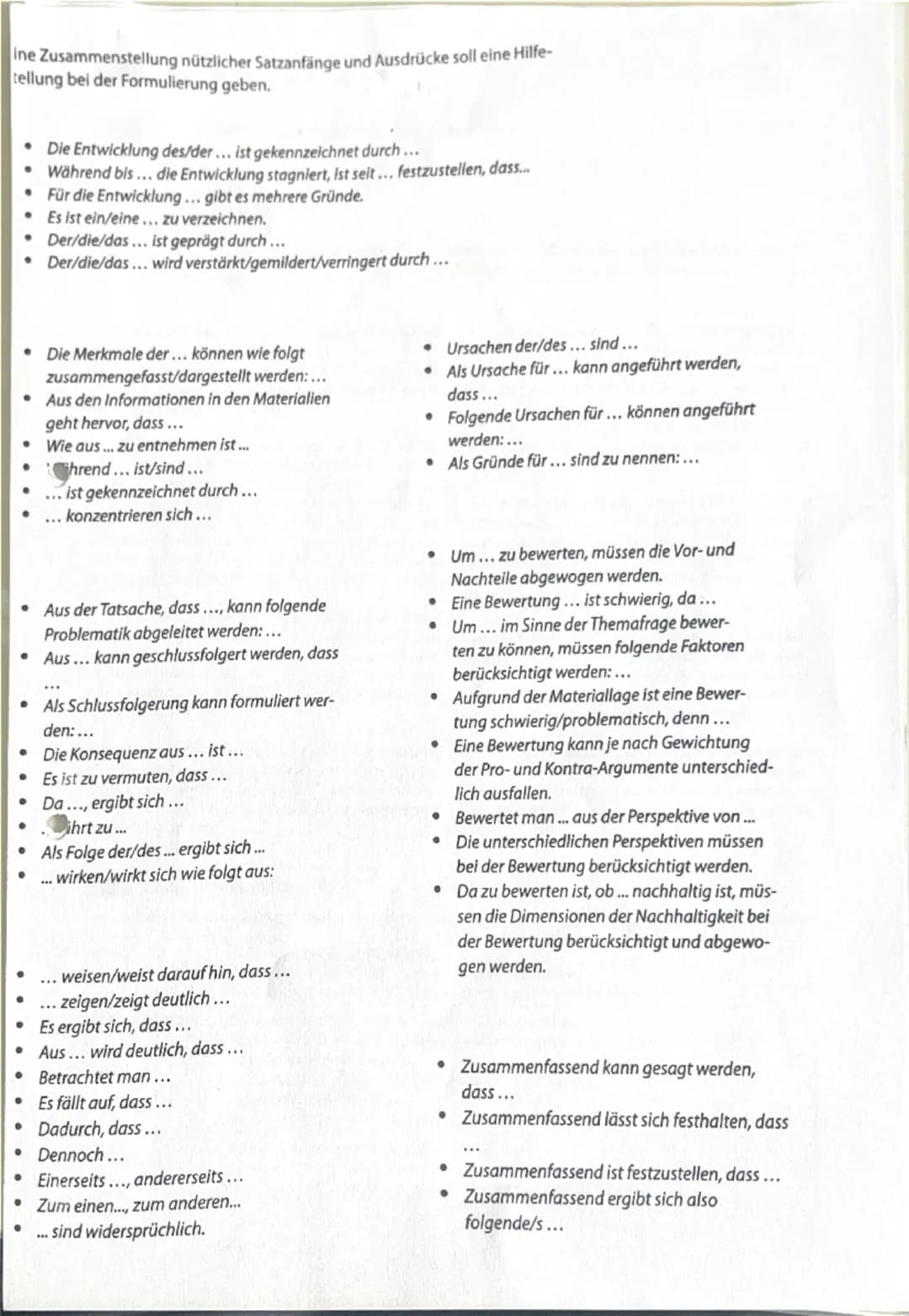 # HeftPlusWeb Tipps für Klausuren

Formulierungshilfen zur Karteninterpretation

Untersuchungsgebiete beschreiben

*   XY ist eine Region im