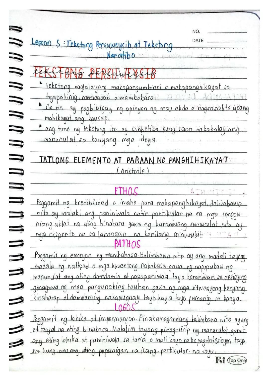 NO.
DATE
Lesson 1
Batayang Kaalaman sa Mapanuring Pagbasa
Ano ang Kahulugan ng Pagbabasa?
Lito ay proseso ng pag-aayos, pagkuha, at pag-unaw