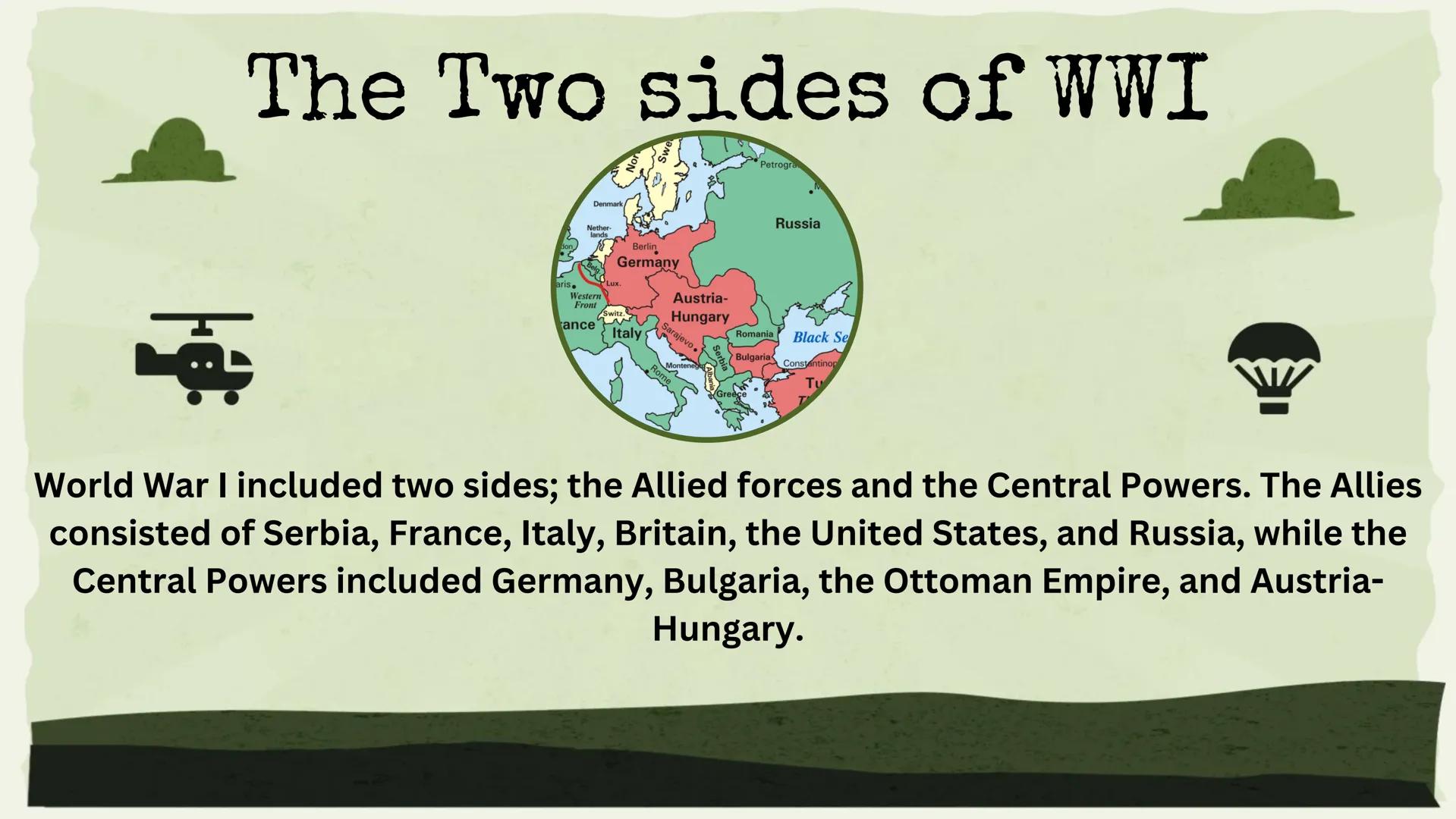 # World War I

By:Megan C # How it started

Archduke Ferdinand

The spark for the beginning of this war was the
assassination of Austria's A