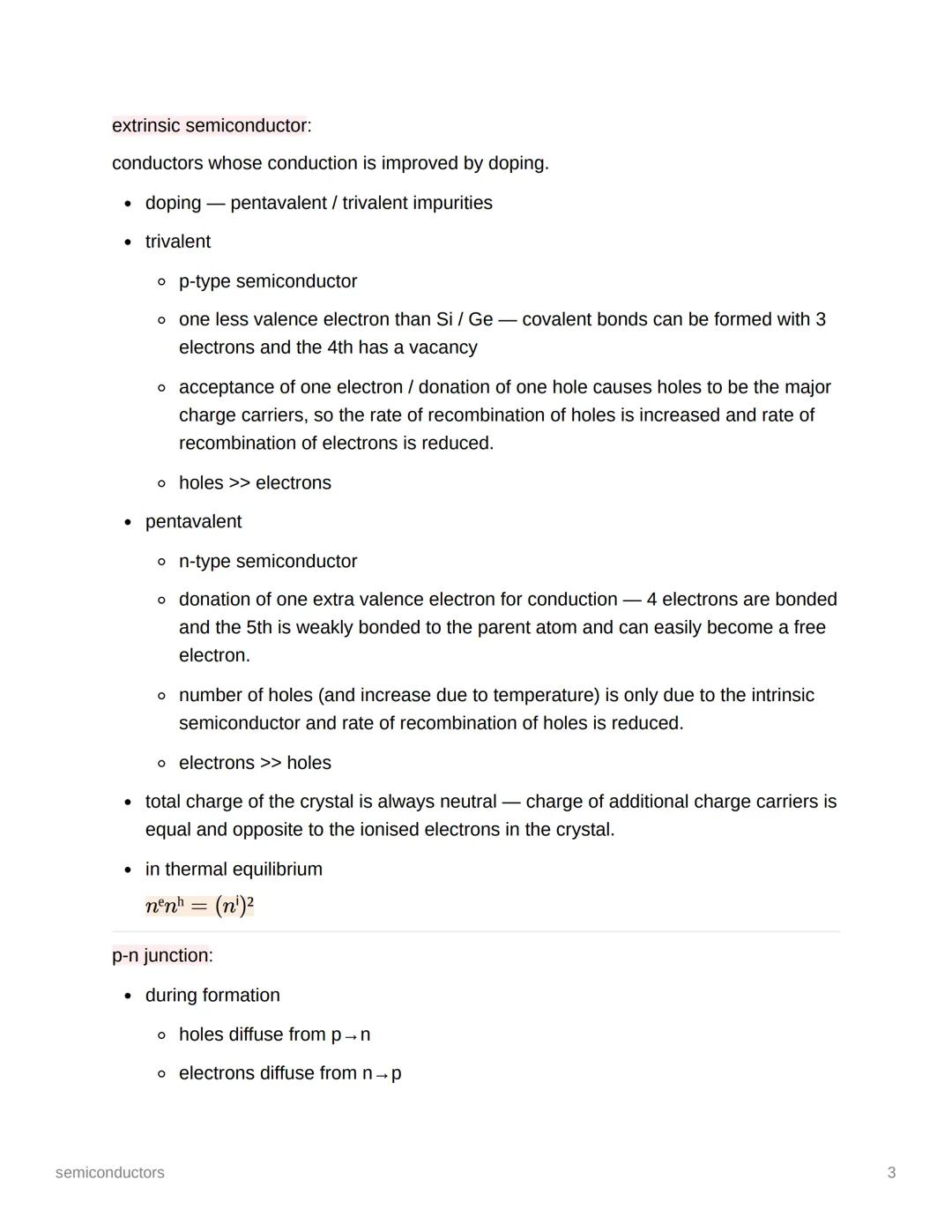 # semiconductors

classification based on conductivity:

- metals / conductors — low resistivity and high conductivity
- non-metals / insula