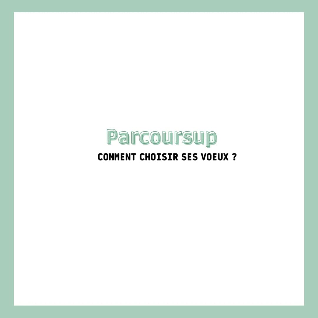 # Parcoursup

COMMENT CHOISIR SES VOEUX ? # COMMENT CHOISIR SES VOEUX ?

SALONS DE L'ETUDIANT

THOTIS

SITES DES
ECOLES/UNIVERSITES

PORTES 