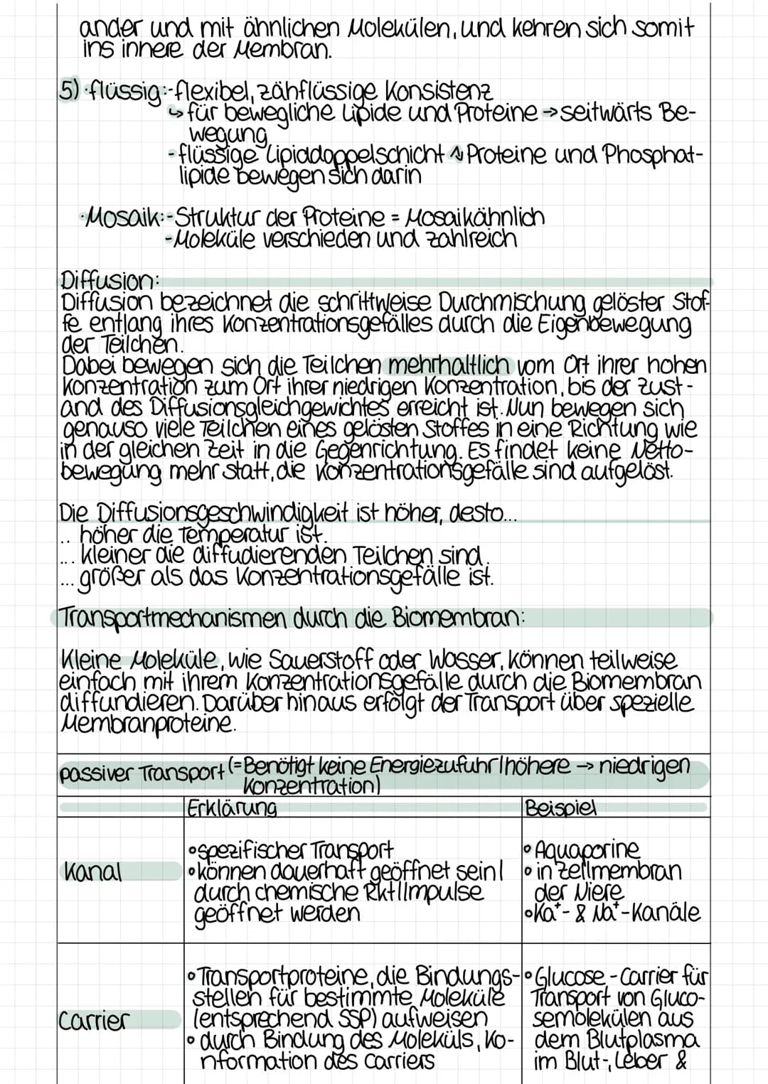 # Biomembranen

10000000

7

9

8

0000

○○○○○○○○○○○○

2

1: Lipiddoppelschicht

2: peripheres Protein

3: teilweise eingetauchtes integrale