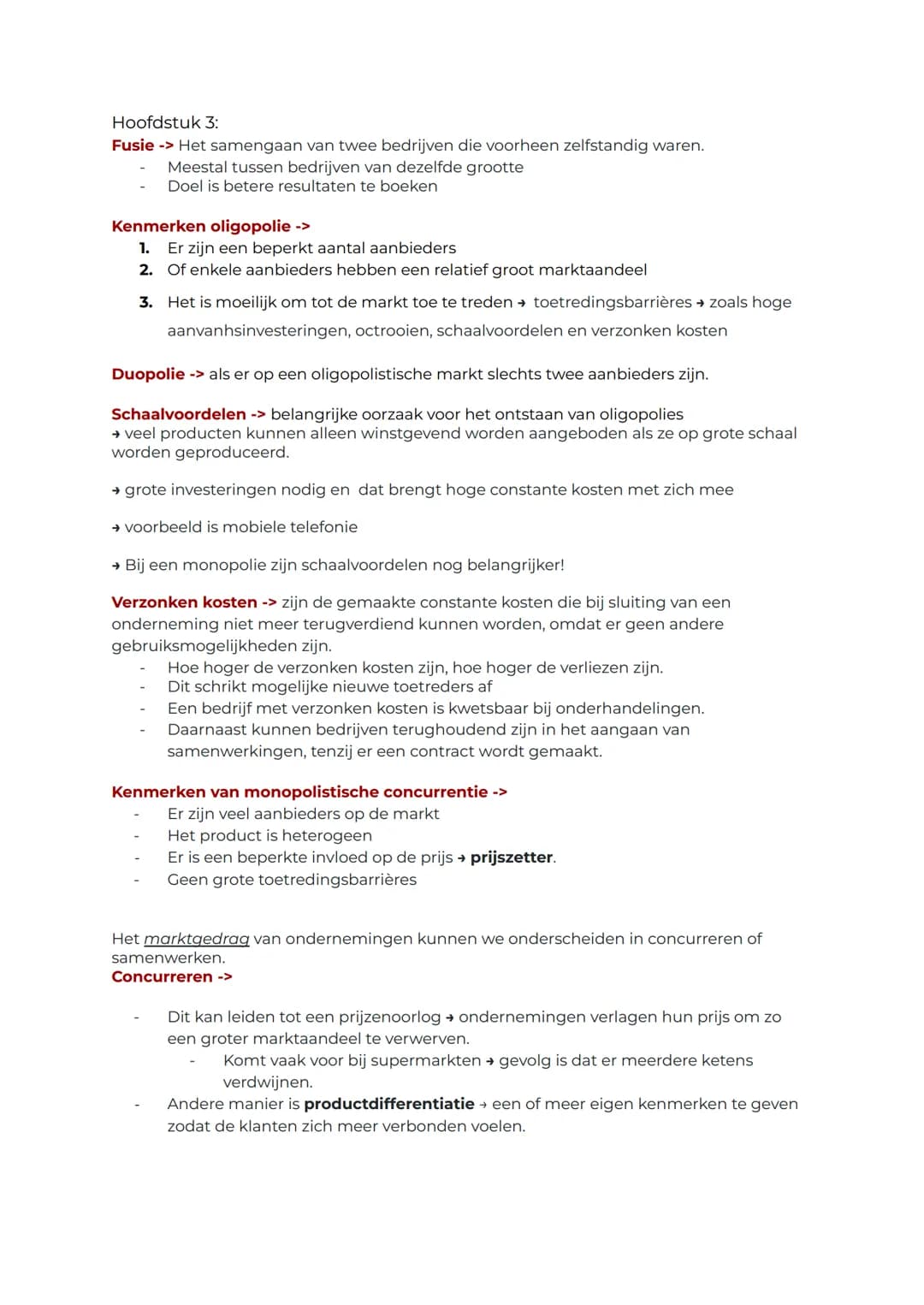 # Markt en overheid

Hoofdstuk 1:
Volkomen concurrentie
- een groot aantal aanbieders: een individuele producent is klein en heeft geen
invl