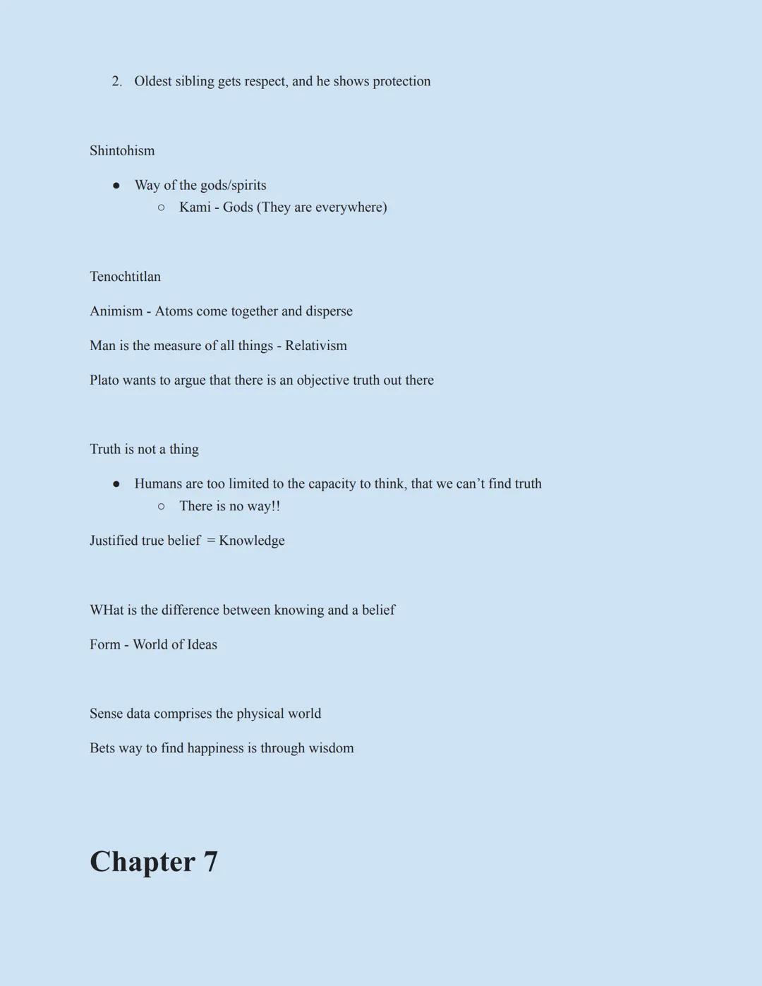 # Intro To Philosophy

## Chapter 6

Eurocentrism - Focusing on European culture or history to the exclusion of a wider view of the
world; i