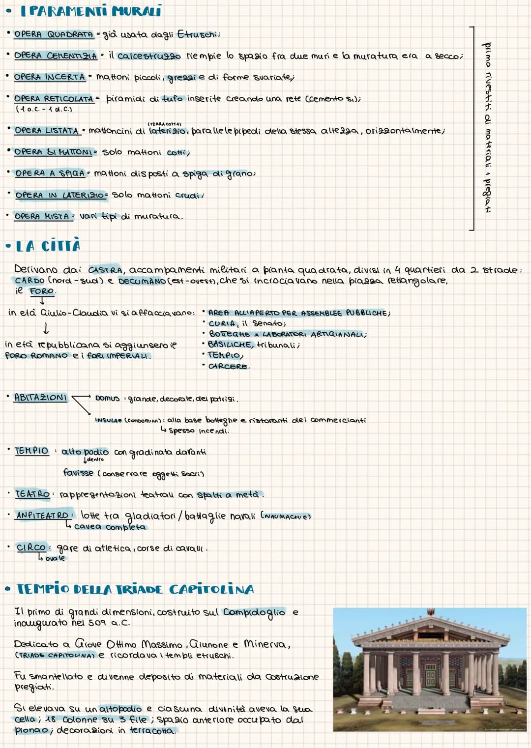 # romani

- TECNICHE COSTRUTTIVE

- SISTEMA ARCHITRAVATO l'architettura grece basa le tecniche costruttive sull'architrave appoggiato
sui pi