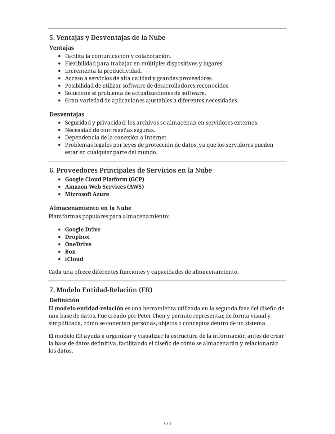 Resumen Completo de los Contenidos
1. Bases de Datos: Conceptos y Creación
¿Qué es una base de datos?
Una base de datos (BD) es un conjunto 
