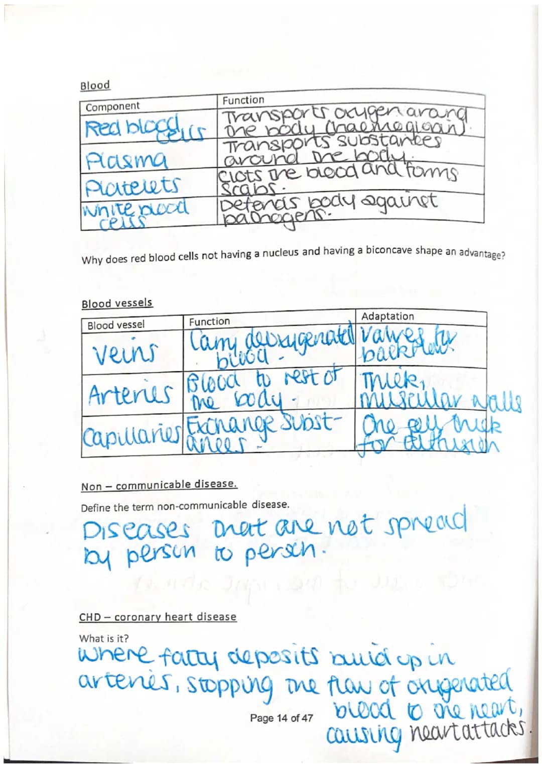 Name Harny Westworth.

Biology Revision Higher / Separates - Paper 1

Session 1 - Cells, Photosynthesis, Respiration, Communicable Disease

