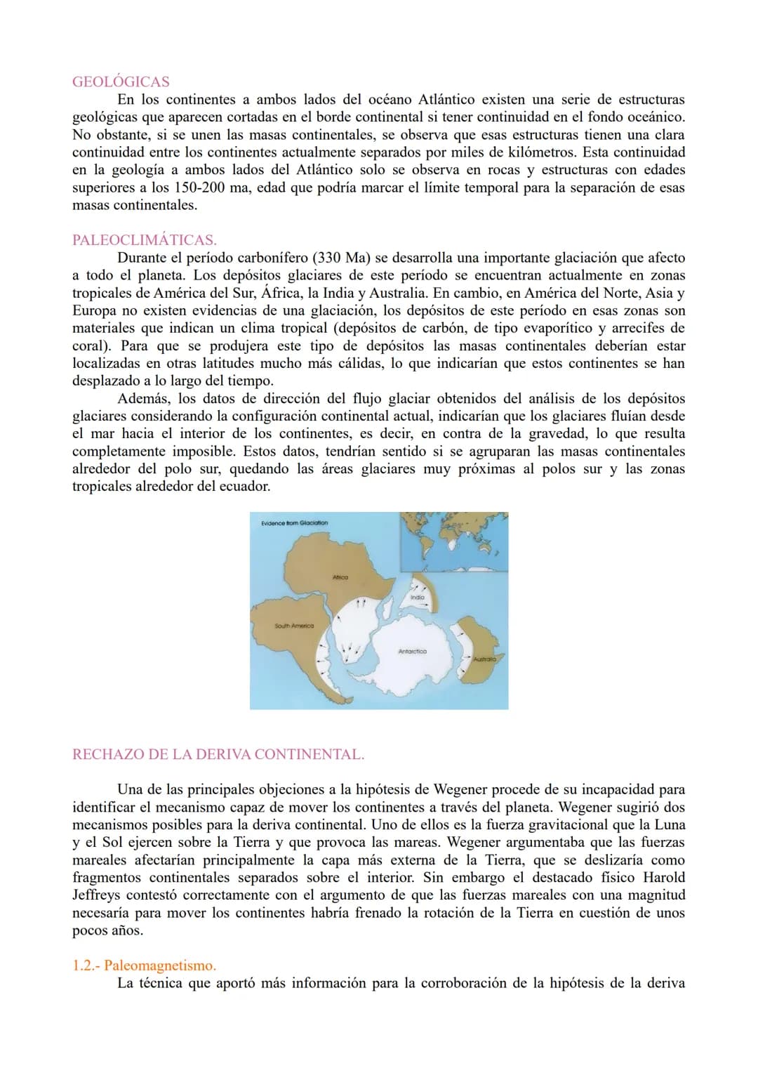 # TEMA 7. Tectónica de placas y procesos
orogénicos.

1.- Deriva continental.

2.- Expansión de los fondos oceánicos

3.- Teoría de la tectó