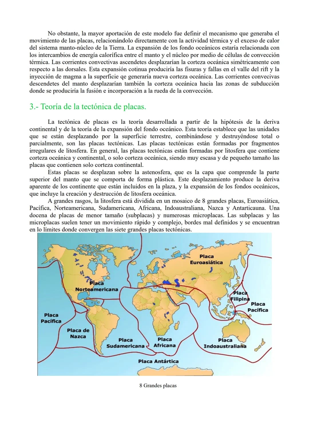 # TEMA 7. Tectónica de placas y procesos
orogénicos.

1.- Deriva continental.

2.- Expansión de los fondos oceánicos

3.- Teoría de la tectó