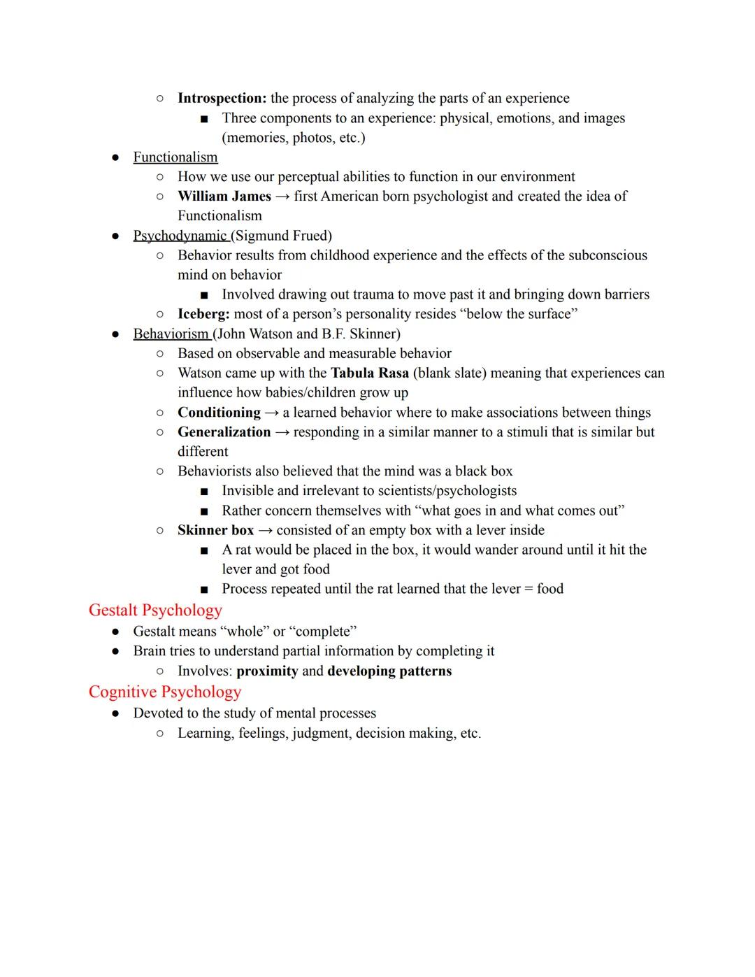 ~ Chapter 1, Part 1 ~
History of Psychology

Introduction

• Wilhelm Wundt → Father of Psychology

  *   Taught at the University of Leipzig