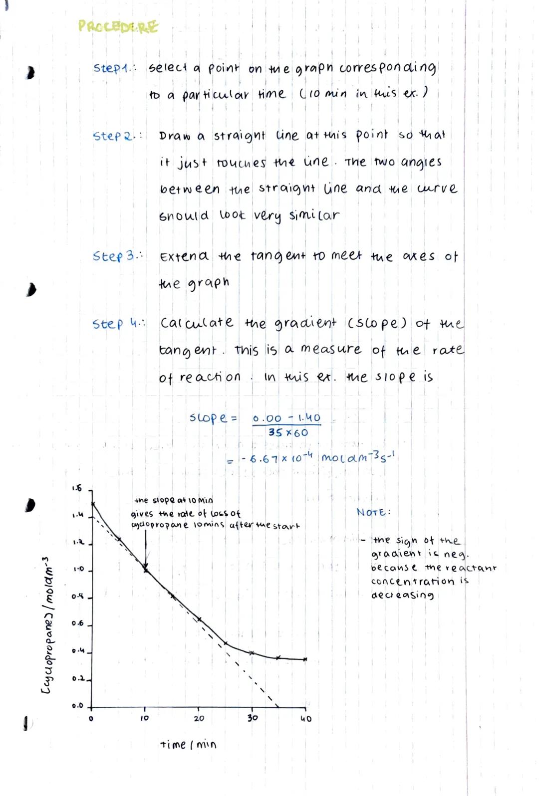 # rate of react

- the change in the amount or concentration of a particular
reactant or product per unit time

rate = change in amount of r