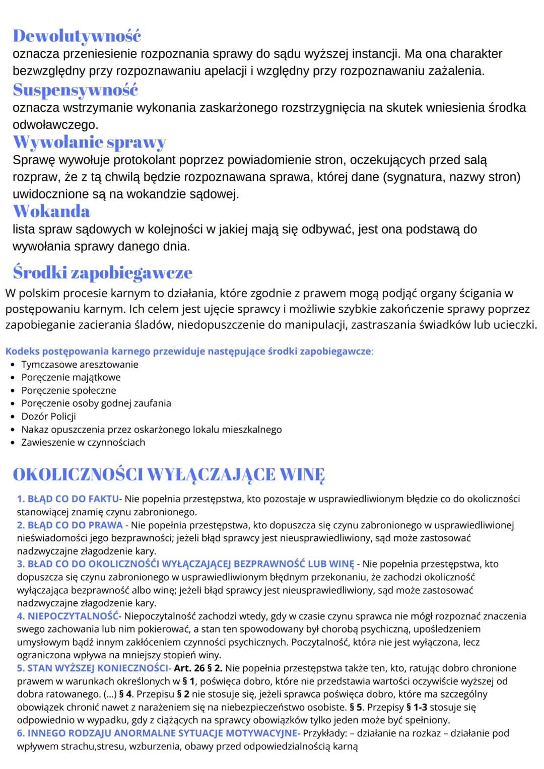 # PRAWO KARNE

## Zasady Prawa Karnego

- zasada Odpowiedzialności karnej za czyn- jednostka ponosi ją za
popełnienie czynu zabronionego.

-
