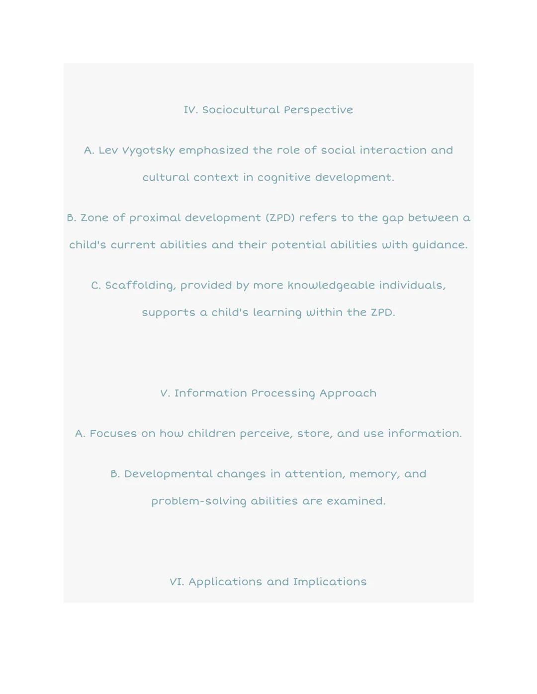 6.3 Cognitive Development in Childhood

COGNITIVE DEVELOPMENT

SENSORIMOTOR

PREOPERATIONAL

CONCRETE
OPERATIONAL

FORMAL
OPERATIONAL

BIRTH
