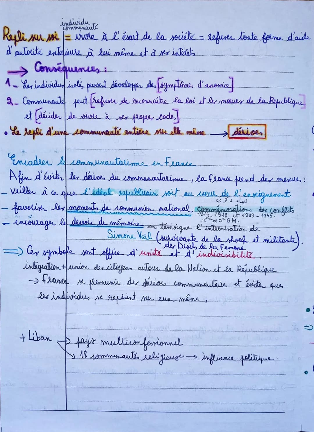 # Communautalisme movement constitué à
cause des inégalités sociales et économiques.

spontanée
créé pour répondre à un
impératif social
exp