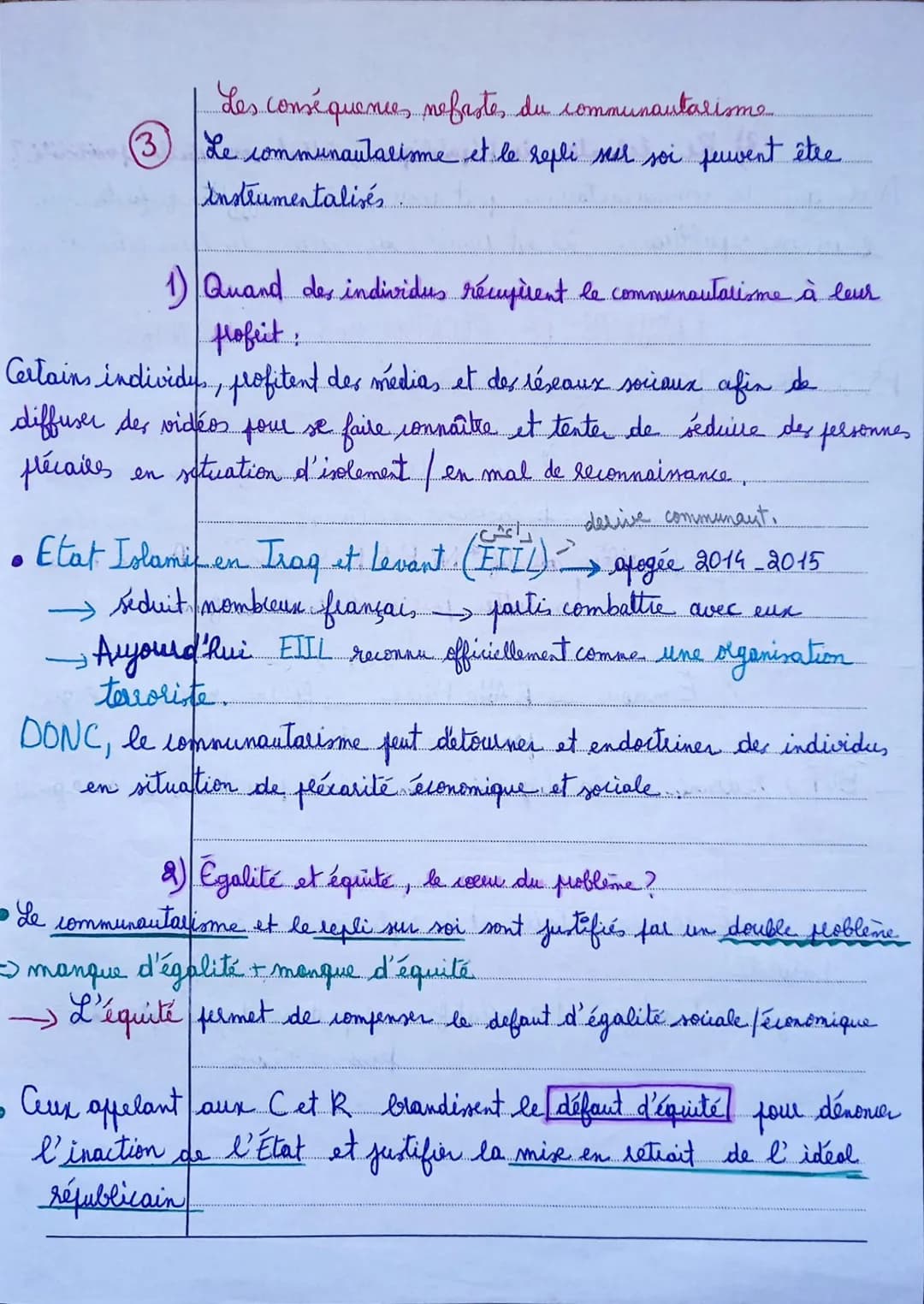 # Communautalisme movement constitué à
cause des inégalités sociales et économiques.

spontanée
créé pour répondre à un
impératif social
exp