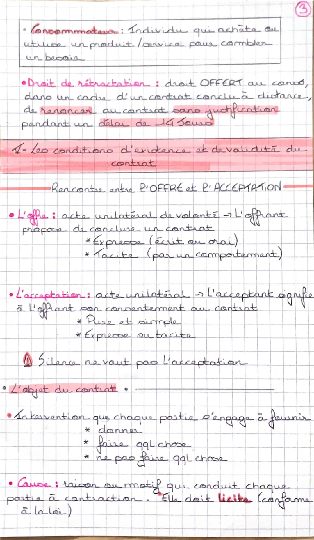 # DROIT

Chapitre 1: LA FORMATION DE CONTRAT

1- La notion de content

• Le contratالع .

• est un accord entre 2 au plusieurs personnes
des