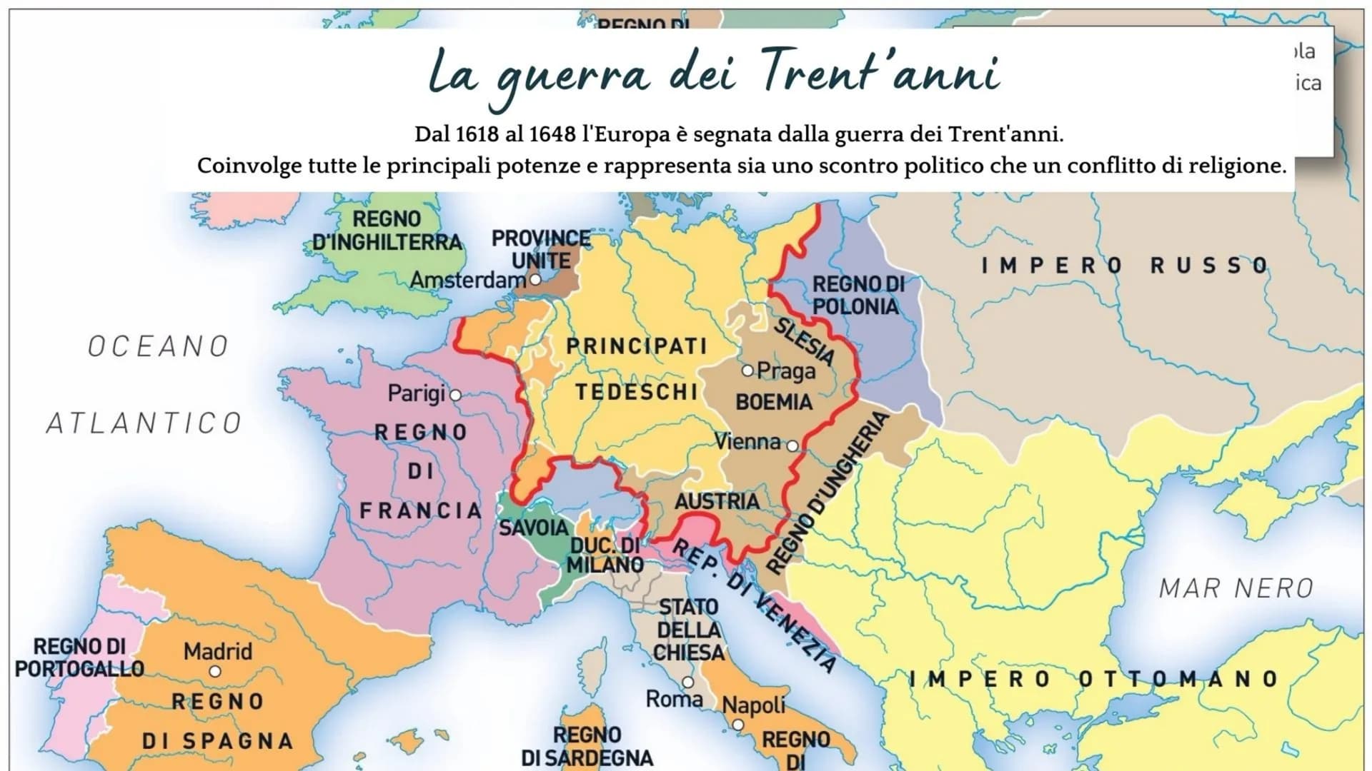 AID
how
Rein
brea
La guerra dei
Trent anni
AUG
bowlh
and
1de]
92w
wi
his
mose And
f my heavenly Linea del tempo (1600)

1618
inizio guerra
d