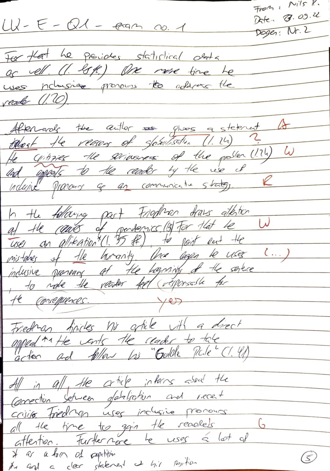 LK ENGLISCH Q1.1
WRITTEN EXAM NO.1 (23.9.2022)
GLOBALIZATION
NAME: Uts Reserbeger

KLAUSURTEIL A:

How We Broke the World
Greed and globaliz