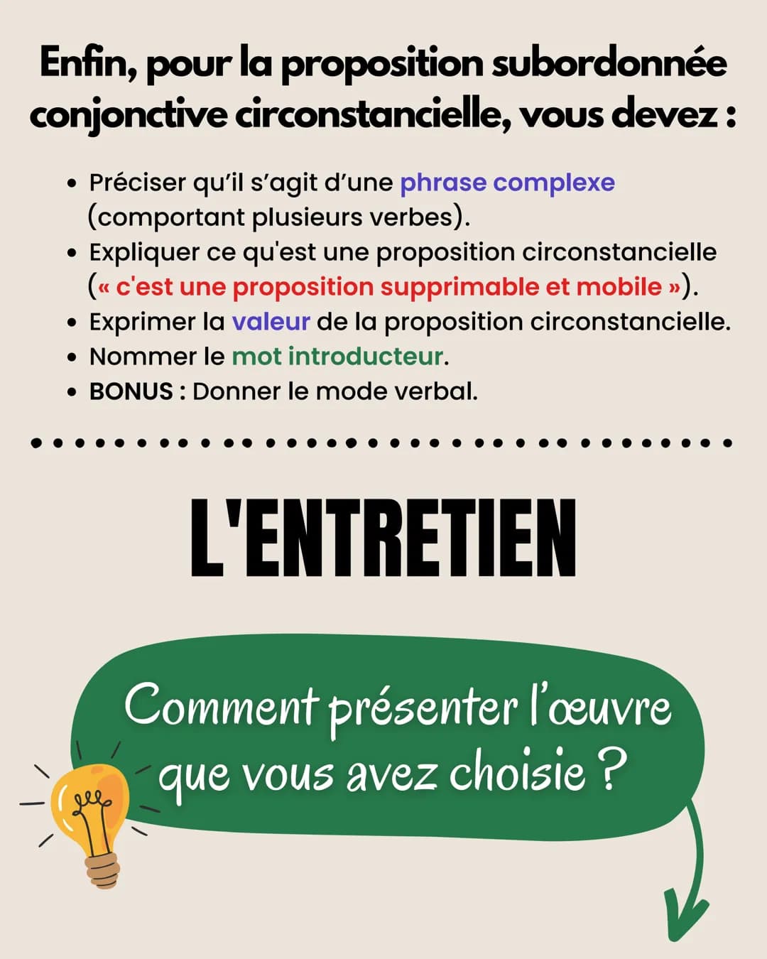 # RÉUSSIR

l'oral du bac

# DE FRANÇAIS # L'EXPOSÉ

Faites des fiches récapitulatives :

- Présentez brièvement l'auteur(e),
le contexte, l'