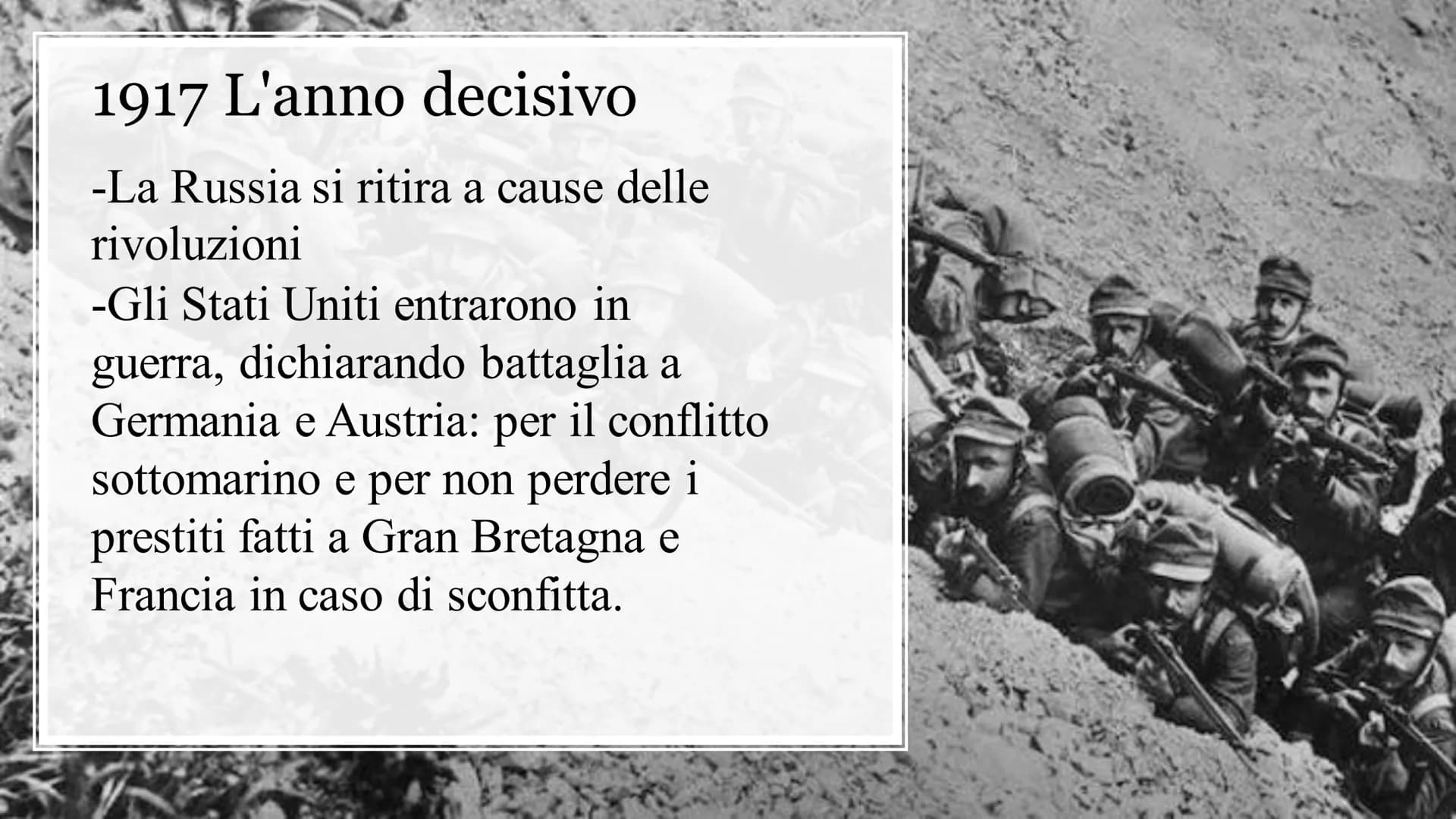 # PRIMA GUERRA MONDIALE

La Grande Guerra Le cause della Prima Guerra Mondiale:

*   Assassinio erede al trono d'Austria da uno studente ser