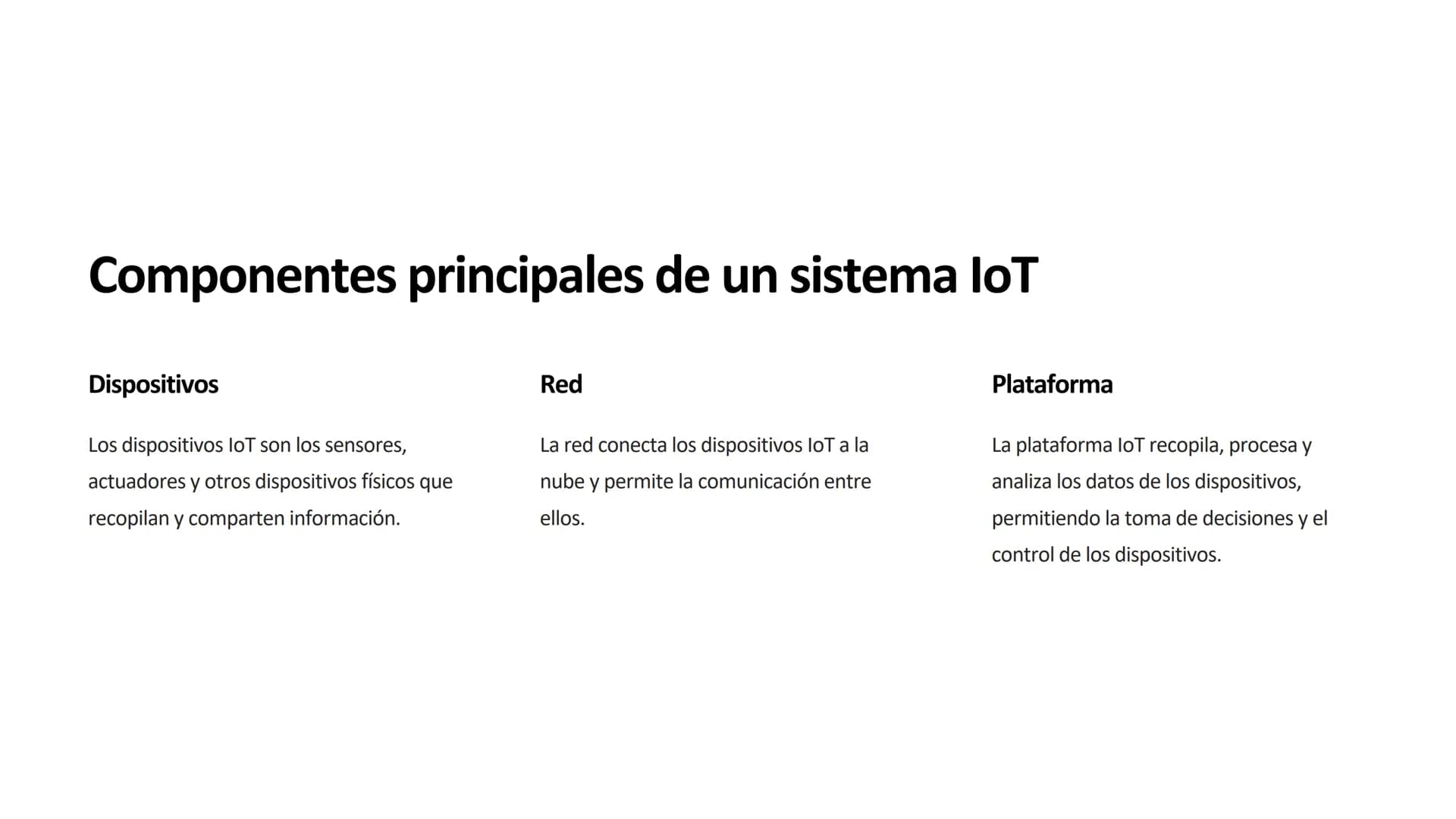 # Internet de las Cosas

(IoT)

El Internet de las Cosas (IoT) es un ecosistema de dispositivos conectados que
recopilan y comparten datos p