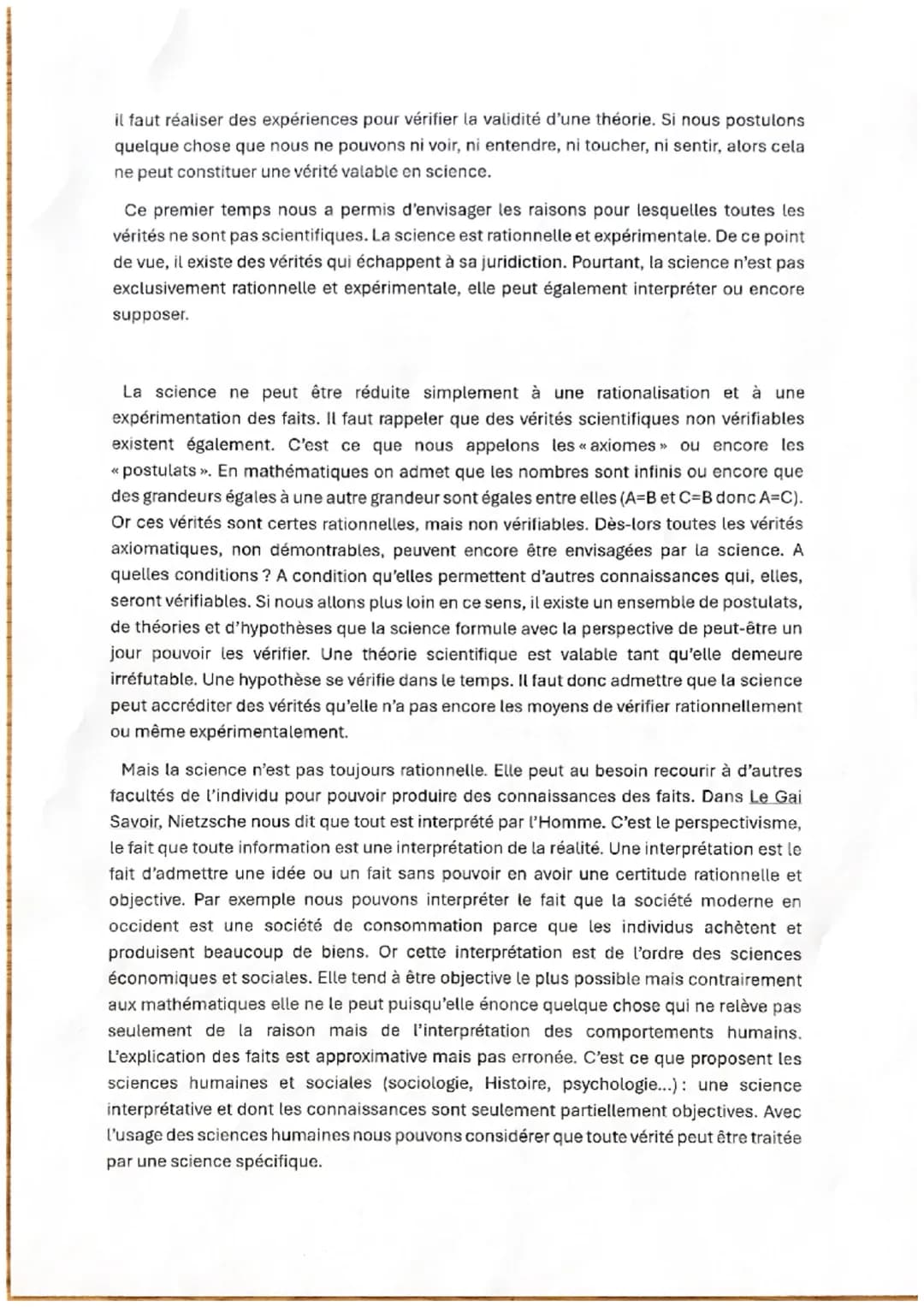 # LA VERITE EST-ELLE SEULEMENT SCIENTIFIQUE?

Lorsqu'une personne se présente devant un tribunal en justice pour témoigner, elle
s'engage à 