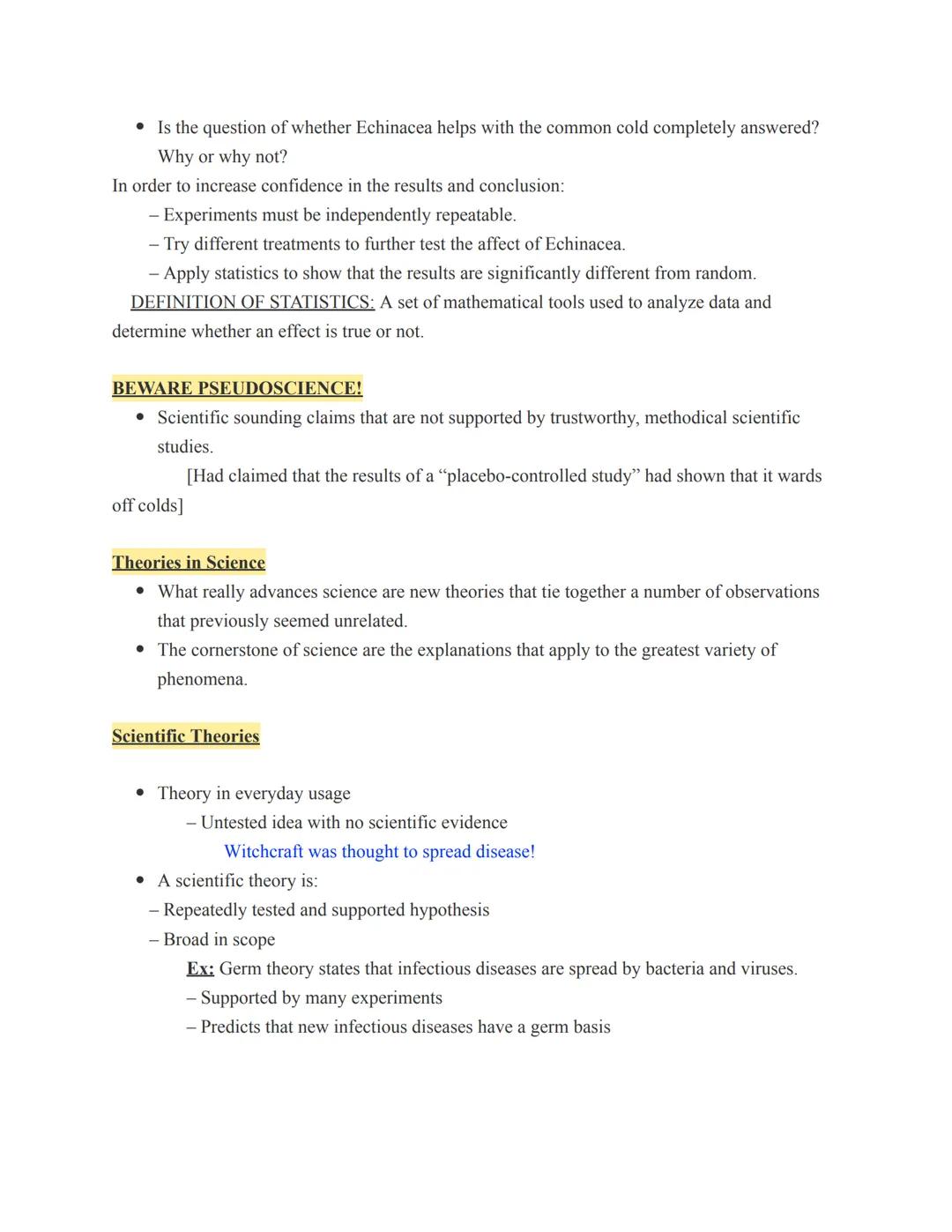 # 1: Scientific Method

Learning is the Focus.
1. What is Learning?
*   Changes in the way you think, feel, and act.
2. Levels of Learning

