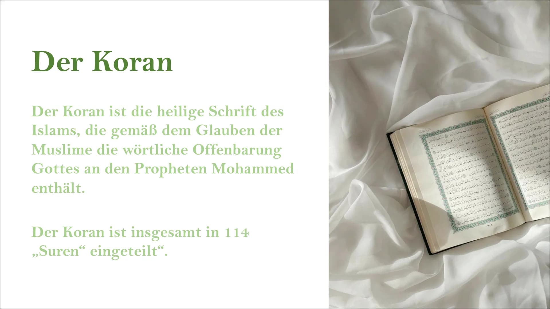 # Islam

Präsentation von Iman und Schagufta Inhaltsverzeichnis

* Die Geschichte und die Entstehung des
Islams
 * Unser Gott
* Die Prophete