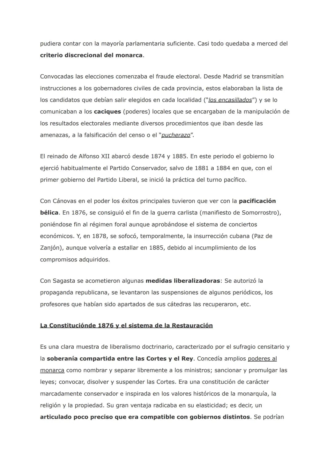 # Tema 1. La Restauración: evolución política, social, económica y
demográfica (1875-1931).

0.- INTRODUCCIÓN

Tras el convulso Sexenio Demo