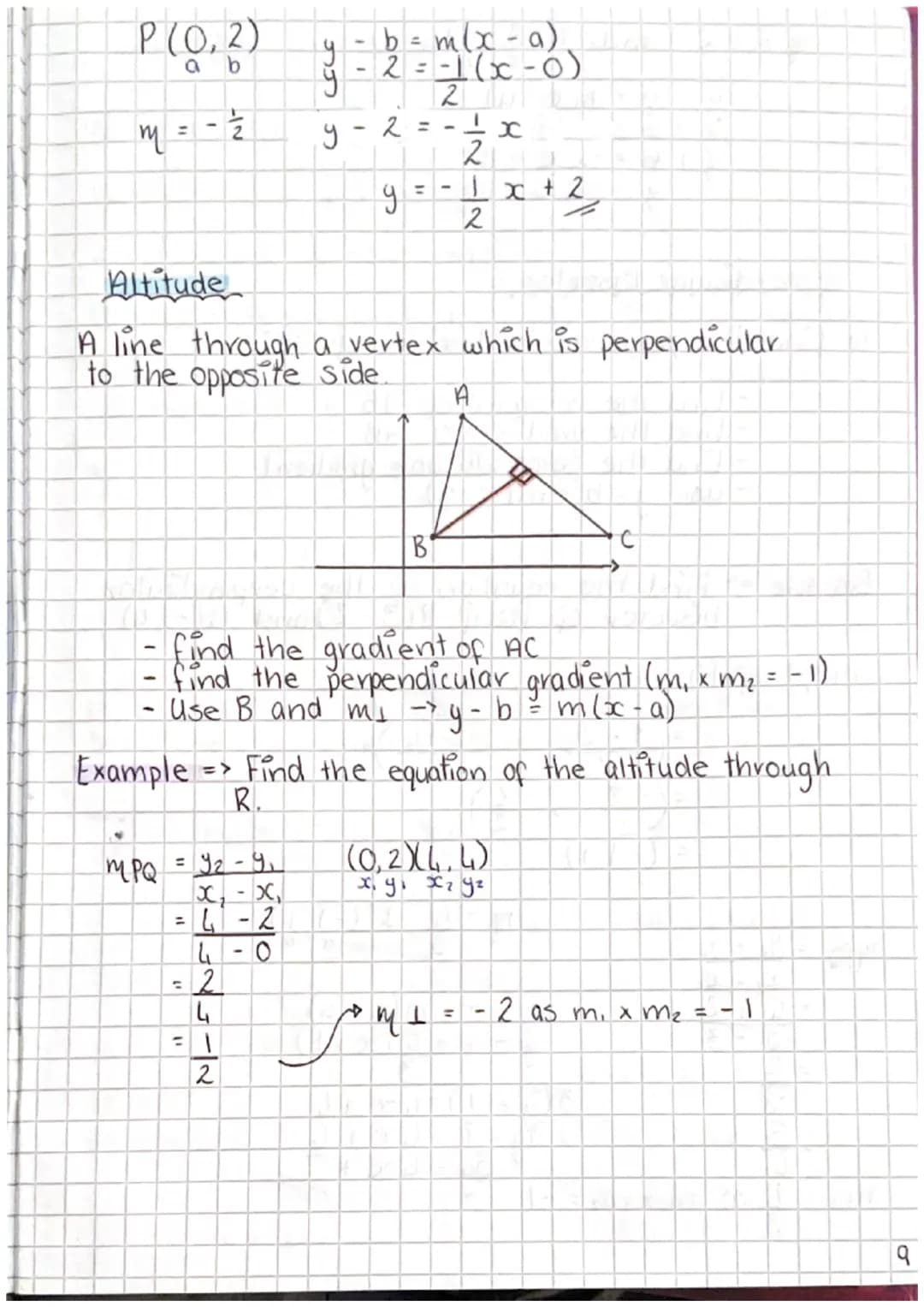# Equation of a straight line

To find the equation of a straight line we need:

4
B

Π
A (x2-x)

gradient
point

(42-41)

x

Gradient formu