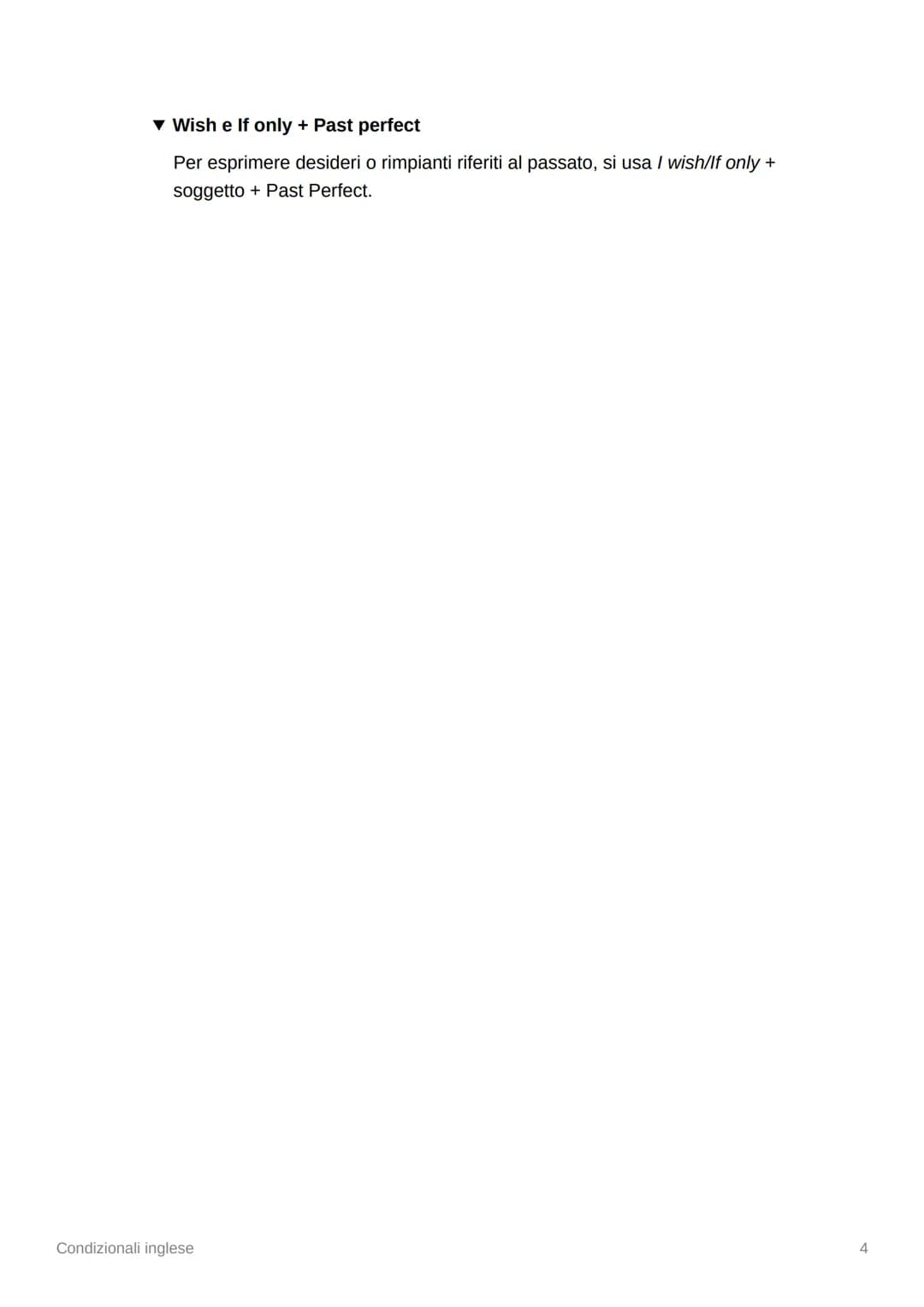 
<h2>Zero Conditional</h2>
<p>Il Zero Conditional si usa per parlare di verità certe, come fatti scientifici e abitudini generali. Ad esempi