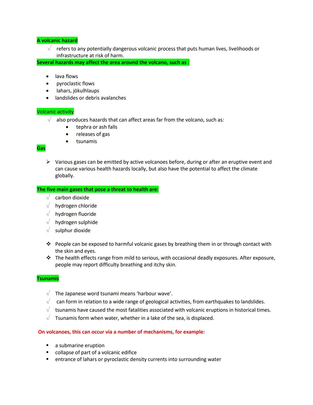 # VOLCANIC ERUPTIONS

- can be explosive, sending ash, gas and lava high up into the atmosphere, or the magma can form
lava flows, known as 