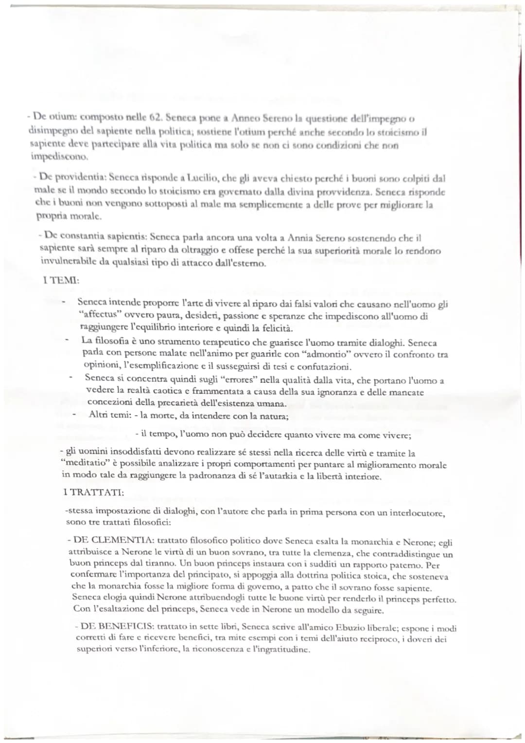 SENECA

LA VITA:

-appartiene ad una ricca famiglia provinciale di rango equestre;

-nasce in Spagna nel 4 a.C. ma fu presto portato a Roma 