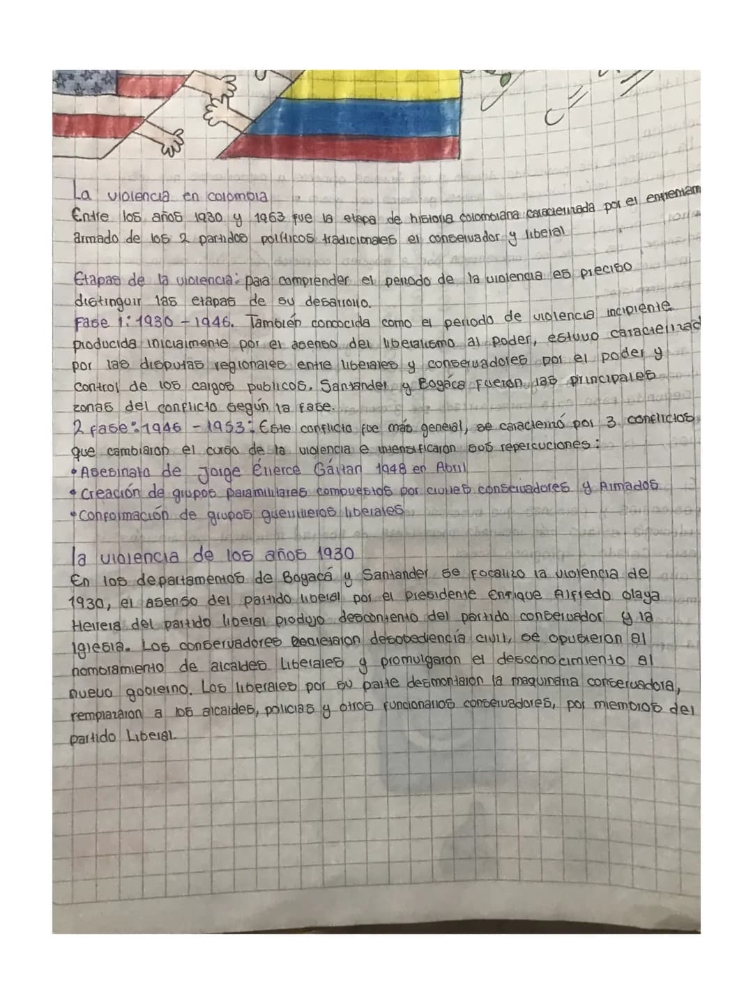 # La violencia en colombia

Entre los años 1930.4 1963 que la etapa de historia colombiana caracterumada por el enpemam
armado de 105 2 part