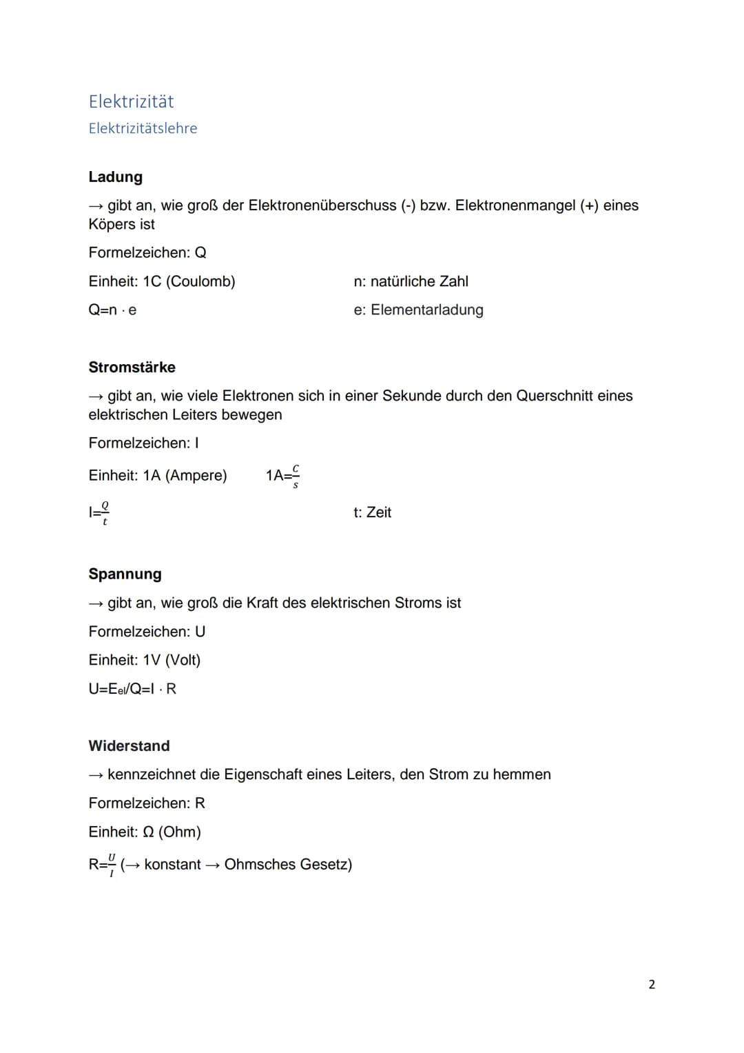 ABI-PHYSIK

Leon Schwarz Inhaltsverzeichnis

Elektrizität.
.2
Elektrizitätslehre
2
Die Elektronenkanonen und Braunsche Röhre.
..3
Elektrisch