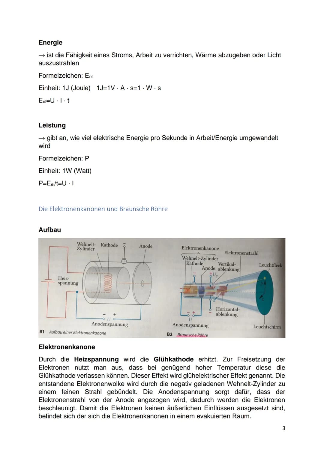 ABI-PHYSIK

Leon Schwarz Inhaltsverzeichnis

Elektrizität.
.2
Elektrizitätslehre
2
Die Elektronenkanonen und Braunsche Röhre.
..3
Elektrisch