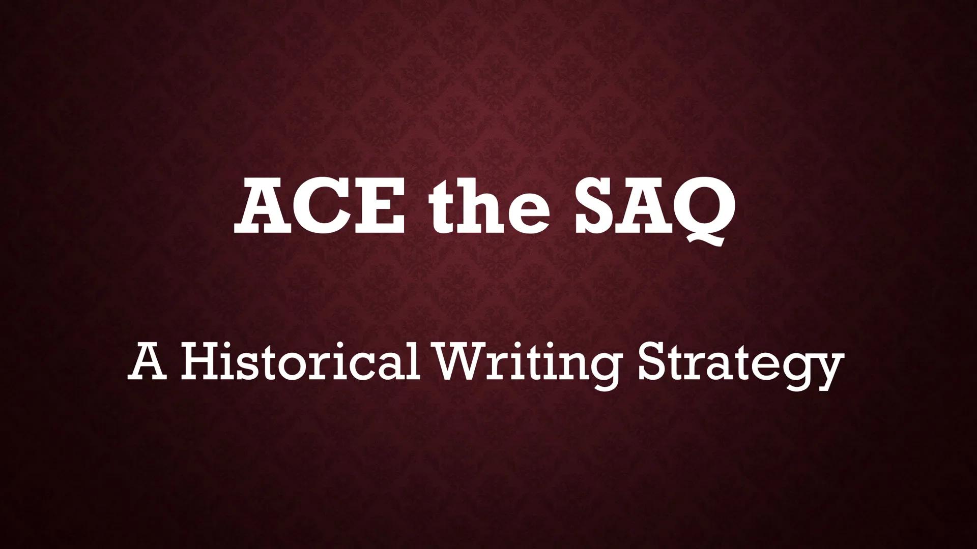 
<h2 id="ahistoricalwritingstrategy">A Historical Writing Strategy</h2>
<p>When approaching historical writing, it is important to have a st