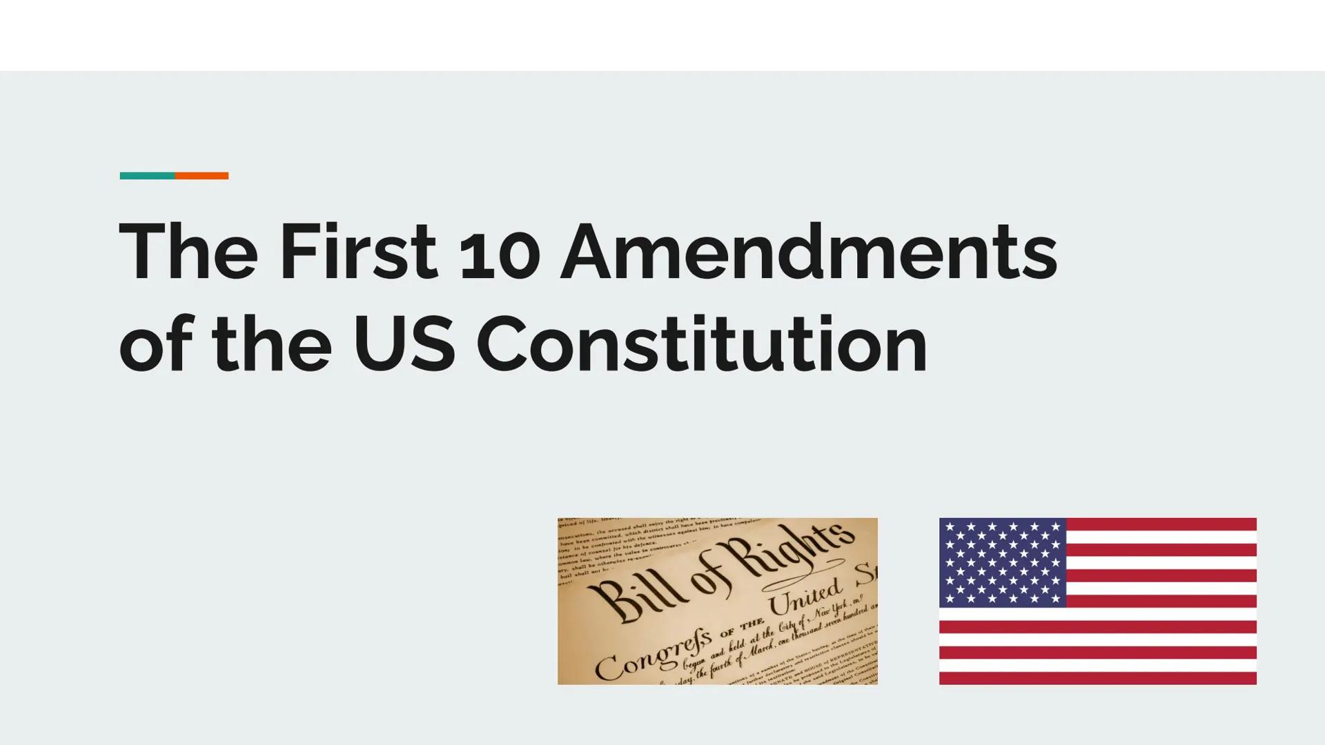 # The First 10 Amendments
of the US Constitution
accused shall enjoy the right
secutions, the acc
ted, which district shall have been previo