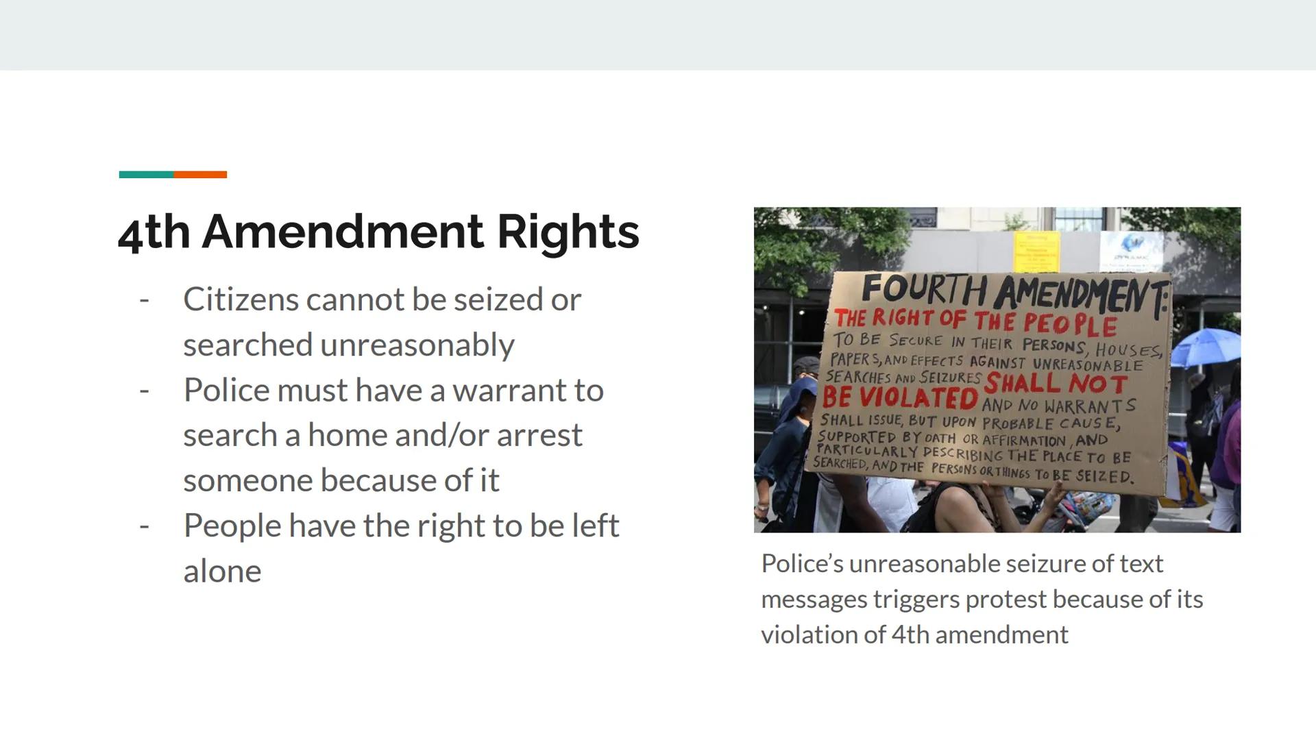 # The First 10 Amendments
of the US Constitution
accused shall enjoy the right
secutions, the acc
ted, which district shall have been previo
