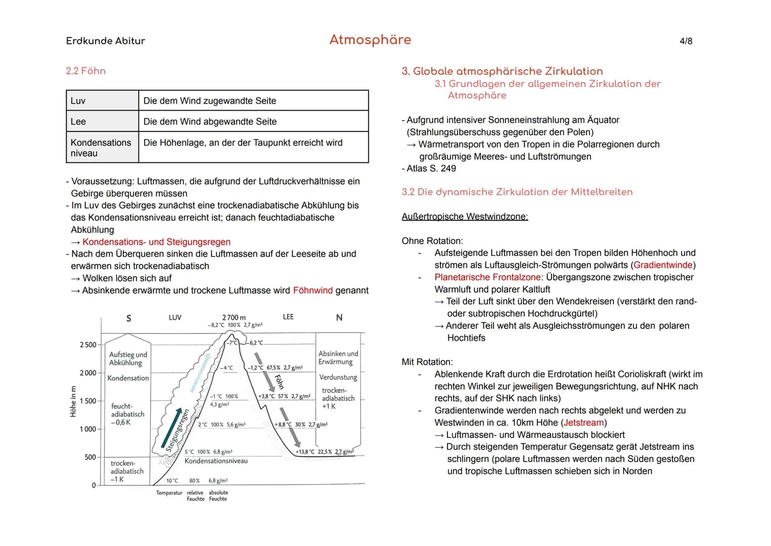 Erdkunde Abitur

Atmosphäre

1/8

1.  Grundlagen

Wetterelemente Messbare Einzelerscheinungen in der Atmosphäre,
z.B. Strahlung, Luftdruck, 