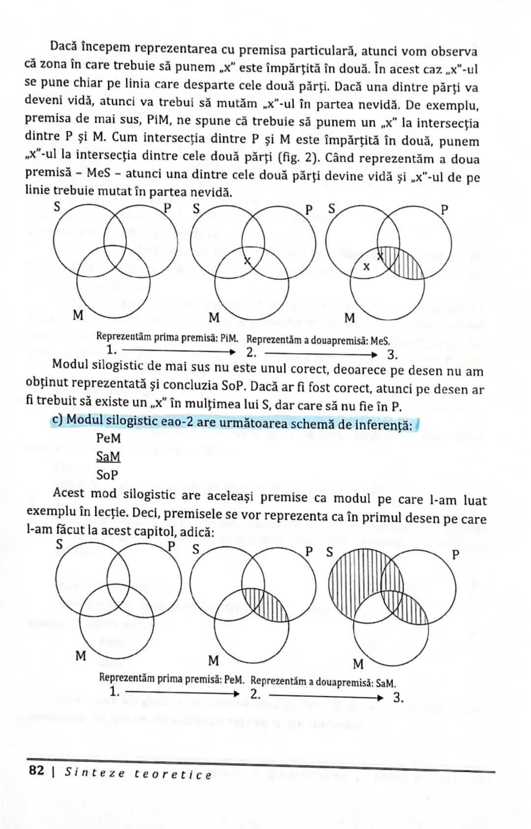 4.3.3.1. Reprezentarea propozițiilor categorice prin metoda
diagramelor Euler şi prin metoda diagramelor Venn

Propozițiile categorice sunt 