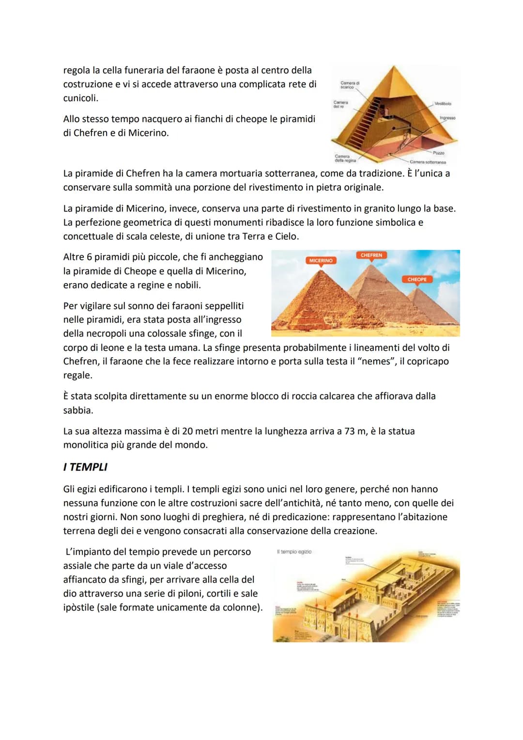 # L'arte egizia

Per circa 3 millenni (dal 2800 a.C. fino alla conquista romana) ha mantenuto caratteristiche
proprie, autonome e ben ricono